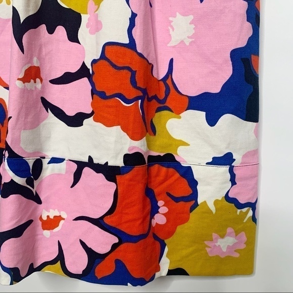 ANTHROPOLOGIE Whit Two Mod Dress Floral Print sleeveless Open Back shift Sz 0 - Picture 6 of 15